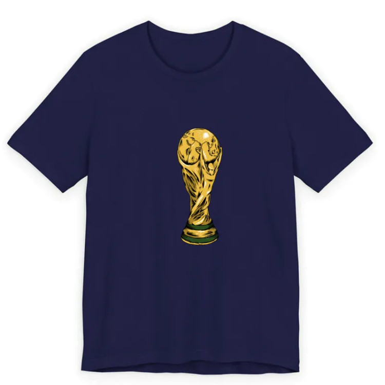 تیشرت آستین کوتاه یقه گرد مردانه طرح تیم ورزشی نخ پاد آفرین