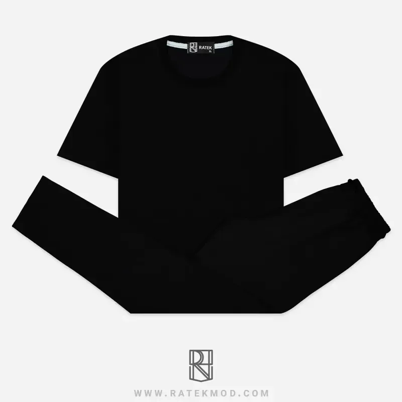 ست تیشرت و شلوار پنبه سوپر و دورس دونخ مردانه سایز بزرگ و معمولی